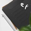JP mágneses bőr táblagép tok, iPad 10.2 2019 / 2020 / 2021 (iPad 7 / 8 / 9), iPad 10.5 (2018), iPad Air 3 10.5 (2019), fekete színű.