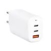 Forcell adaptér 65W GaN s konektory 2x USB-C a 1x USB A, 3A s funkcí nabíjení PD a QC 4.0