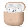 Tech-Protect Σιλικονένια Θήκη, Apple AirPods 4, Μπεζ