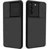 Husă Nexeri cu capac pentru cameră, Samsung Galaxy S21, neagră