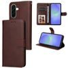 Magnet Schutzhülle für Samsung Galaxy A37 - Leder Wallet Case mit Magnetverschluss - Braun
