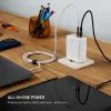 FIXED GaN hálózati töltő, 3x USB-C + USB, PD 3.0, 120W, fehér