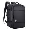 JP Rucksack B09 - Multifunktionaler Tagesrucksack 45x31x22-26 cm - Schwarz