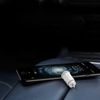Baseus Grain Car Charger Mini, univerzalen pametni avto polnilnik, črn (CCALL-ML01)