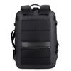 JP Rucksack B09 - Multifunktionaler Tagesrucksack 45x31x22-26 cm - Schwarz