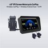 6" Motociklistički zaslon s bežičnim CarPlay i Android Auto, dvostrukom Full HD kamerom i brzootpusnim nosačem