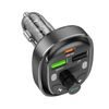 Borofone BC47 Might Transmițător FM MP3, Bluetooth, 2x USB + USB-C, QC 3.0 18W, PD 30W, gri