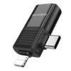 Adaptor Borofone BV18, Lightning + USB-C - USB, negru