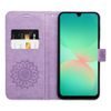 Mezzo Schutzhülle für Xiaomi Redmi Note 15 5G - Wallet Case mit geprägtem Design Muster 2 - Violett