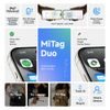 MiLi MiTag Duo lokators ar ādas maciņu – melns