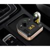 Dudao Transmițător FM încărcător auto Bluetooth, MP3, 3.1 A, 2x USB, negru (R2Pro negru)