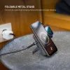 FIXED MagZen 5 Stand powerbank MagSafe támogatással, Apple Watch töltéssel és állvánnyal, 5 000 mAh, szürke