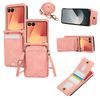 Etui Crossbody, Samsung Galaxy Z Flip 8, różowe