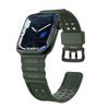 Curea Strap Triple pentru ceasuri Apple Watch SE / 8 / 7 / 6 / 5 / 4 / 3 / 2 / 1 (41/40/38mm), verde