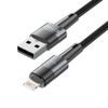 Tech-Protect UltraBoost Lightning kabel, 2,4 A, 0,25 m, šedý