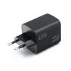 BlueStar adaptér 2x USB-C, USB-A, 65W, černý