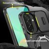 Camslide Stand Schutzhülle für Samsung Galaxy A27 - Integrierter Ständer mit Kamera-Schieber - Schwarz