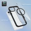 JP MagFit Clear MagSafe obal s N52 magnetom, iPhone 15, fialový