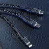 Dudao L22X Rychlonabíjecí kabel, 120W, 1m, 3v1, USB - USB-C / Micro USB / Lightning, stříbrný
