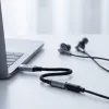 Tech-Protect UltraBoost αντάπτορας USB-C - Mini Jack 3,5 mm, γκρι