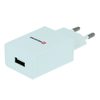 Swissten hálózati adapter smart IC 1x USB, 1A teljesítmény, fehér