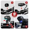 Încărcător moto USB-A, 18 W, IP65, negru