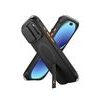 Husă Suritch AirBounce Bumper MagSafe Kickstand CamProtector, iPhone 17 Pro Max / 18 Pro Max, negru