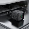 Acefast Oplader met Display (A114) - GaN - USB & USB-C - PD 25W - 5V/3A - Zwart