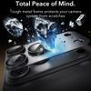 iPhone 18 Pro Max kameros apsauginis stiklas – ESR Armorite Pro grūdintas stiklas – juoda