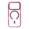 iPhone 17 Pro Max / 18 Pro Max ümbris – Frame Clear Hybrid MagSafe – punane