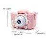 Fotoaparat za otroke X5 z motivom mačke, roza