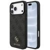 Guess 4G Small and Classic Logo MagSafe Hoesje voor iPhone 17 Pro / iPhone 18 Pro - Eko-leer & Siliconen - Zwart
