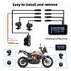 Wyświetlacz motocyklowy 6,25" z bezprzewodowym Apple CarPlay, Android Auto, kamerami DVR i TPMS