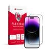 Folie de sticlă securizată hibrid Forcell Flexible 5D Full Glue, iPhone 14 Pro Max, neagră