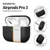 Tech-Protect Σιλικονούχα θήκη, Apple AirPods Pro 3, μαύρη