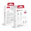 Καλώδιο Forcell F-Energy USB-C - USB-C, QC4.0, PD, 5A, 100W, 1 m, λευκό