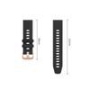 Tech-Protect Silicone remienok, Garmin Fenix 5S / 5S Plus / 6S / 6S Pro / 7S / 8 / 9 / 9 Pro (43 mm), čierny