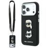 Karl Lagerfeld Saffiano K&C Heads Pins and Logo Crossbody ümbris iPhone 17 Pro / 18 Pro – must