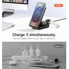 Suritch 3σε1 αναδιπλούμενος ασύρματος σταθμός φόρτισης για συσκευές Samsung, μαύρος