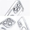 iPhone 17 Pro / 18 Pro vāciņš – Electro Mag Cover ar MagSafe – sudraba