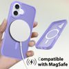JP MagFit Colour MagSafe obal s N52 magnetom, iPhone 16, fialový