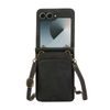 Crossbody θήκη, Samsung Galaxy Z Flip 6, μαύρη