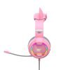 Havit GAMENOTE H2233d RGB gaming slušalke, roza