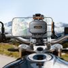 LanParte LPT01-E Suport telefon pentru motocicletă cu încărcare wireless și amortizare vibrații