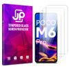 JP Long Pack Tvrdených skiel, 3 sklá na telefón, Xiaomi Poco M6 Pro