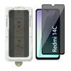 Wency Magic Box Privacy 5D Σκληρυμένο Γυαλί με Εύκολη Εφαρμογή, Xiaomi Redmi 14C, μαύρο