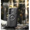 Dexnor MagSafe 360 Kickstand Camprotector maska Samsung Galaxy S25, crna
