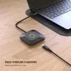 Vezeték nélküli HDMI adapter FIXED AirLink, 100W, PD 3.0, fekete
