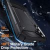 Techsuit Hybrid Armor Kickstand, Samsung Galaxy A14 4G / A14 5G, černý