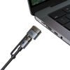 Mcdodo 2-in-1 laidas USB-C – USB-C + MagSafe 3, 240 W, LED indikatorius, 2 m – juoda